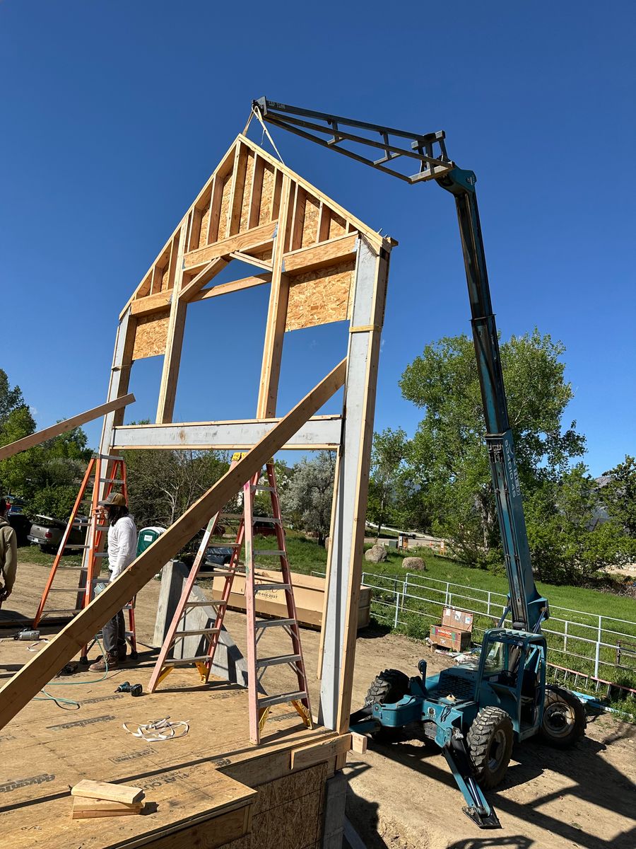 Custom Home Framing for D & D Builders in Boulder, CO