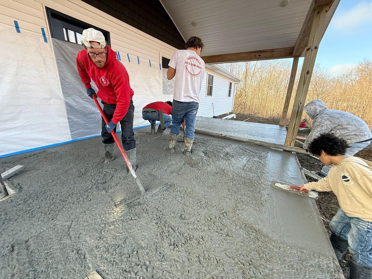 Porches, Patios, & Firepits for Whitfield Concrete Construction in Solsberry, IN