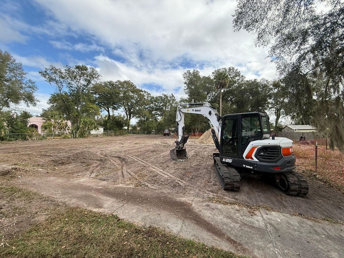 Dirt Work for McGraw’s Lawn and Tree Service in DeLand, FL