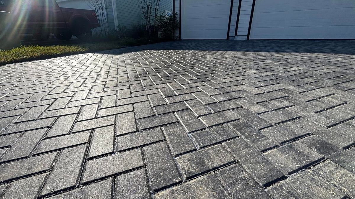 Paver sealing for Port City Power Washing in Wilmington, NC