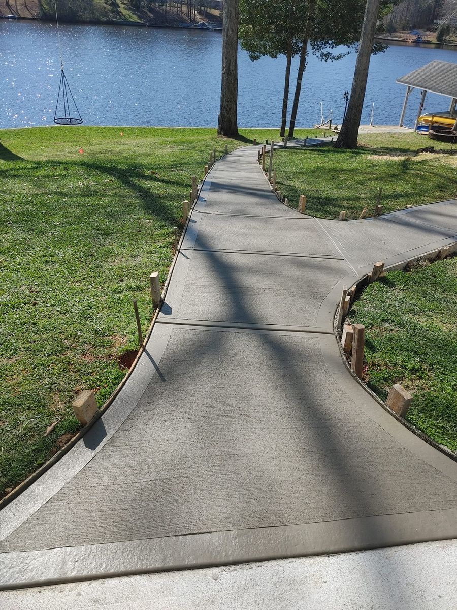 Sidewalk Installation for Phoenix Concrete Services in Zebulon, NC