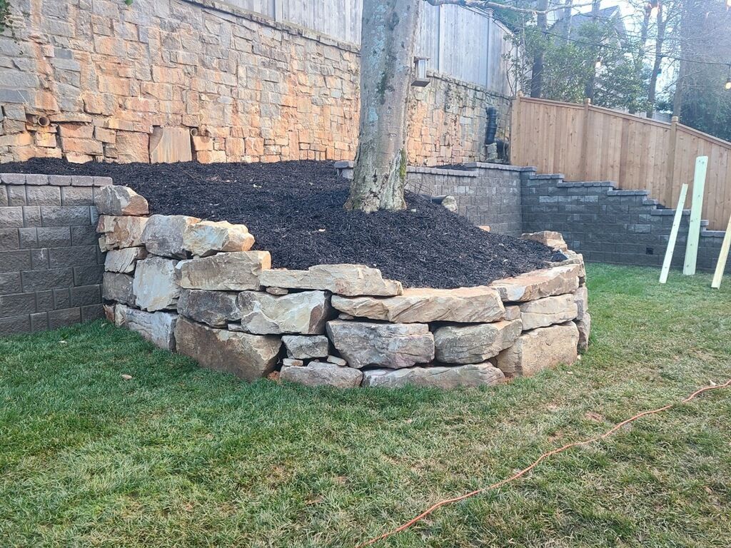 Retaining Wall Construction for Galloway Landscaping in Acworth, GA