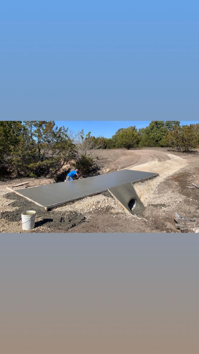 Dirt work and excavation- culverts, house pads, roads, etc. for CrossCut in Kempner, TX