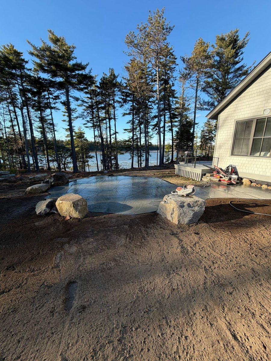 Patio Design & Construction for Organic Innovations Stonework and Design in Brunswick, ME
