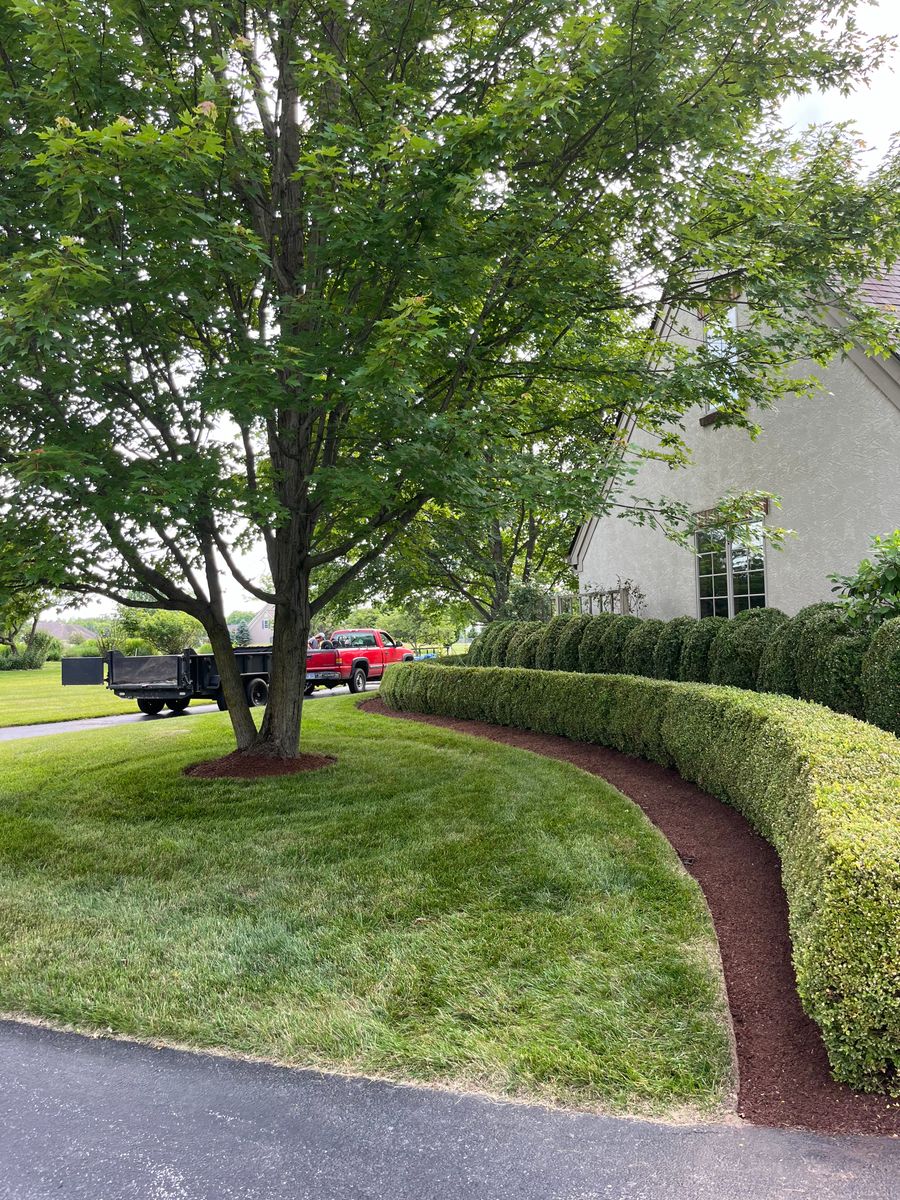 Mulch Installation for Elevate Landscape & Hardscape in West Jefferson, OH