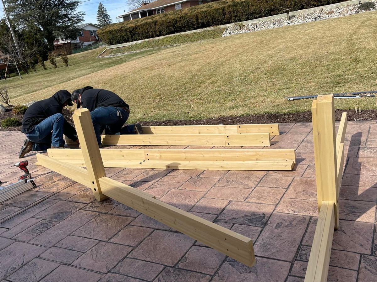 Gazebos and Pergolas for Jonathan A. Henne Property Services. in Hamburg, PA