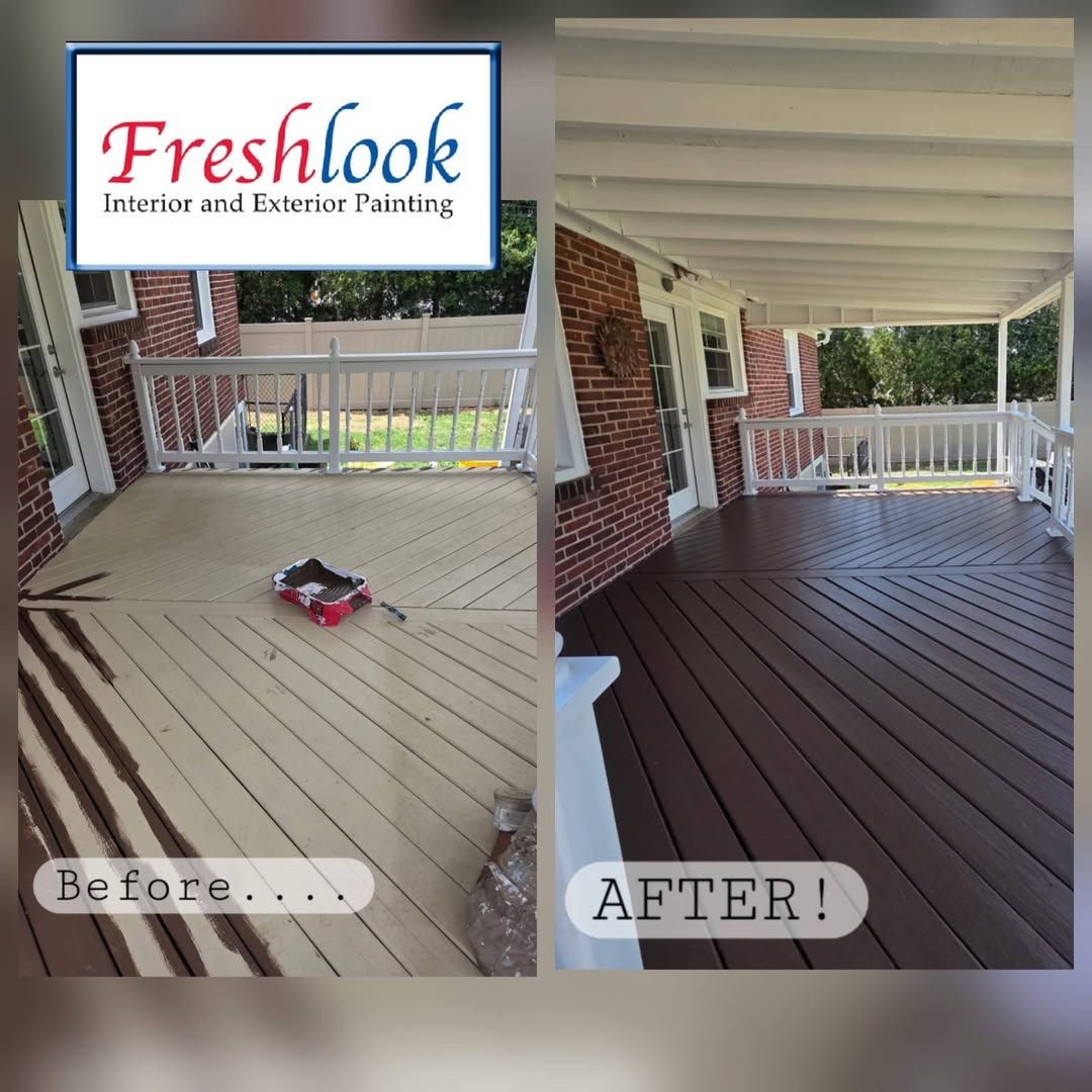 Deck Staining for Freshlook Painting LLC in Springfield, PA