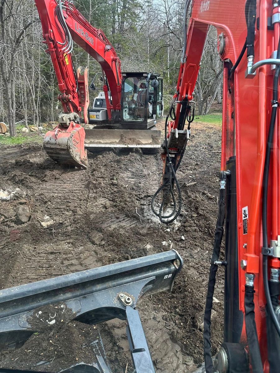 Property Grading for TBC Custom Trades in West Burke, VT