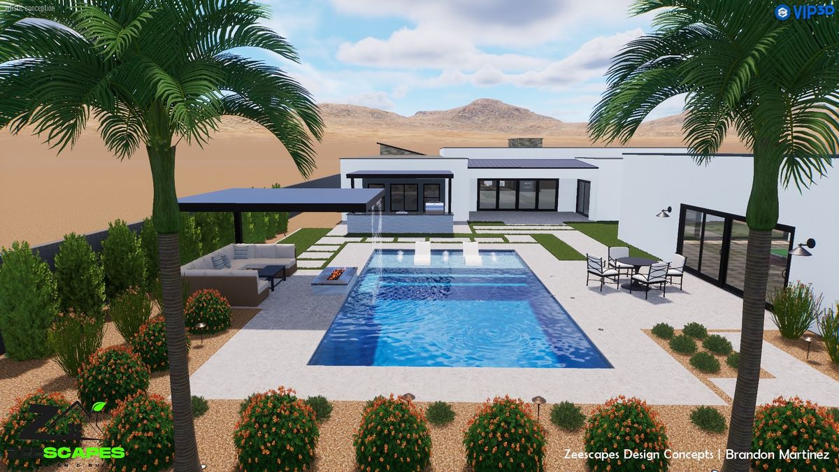 3D Design & Planning for Zeescapes Design Concepts in Mesa, AZ