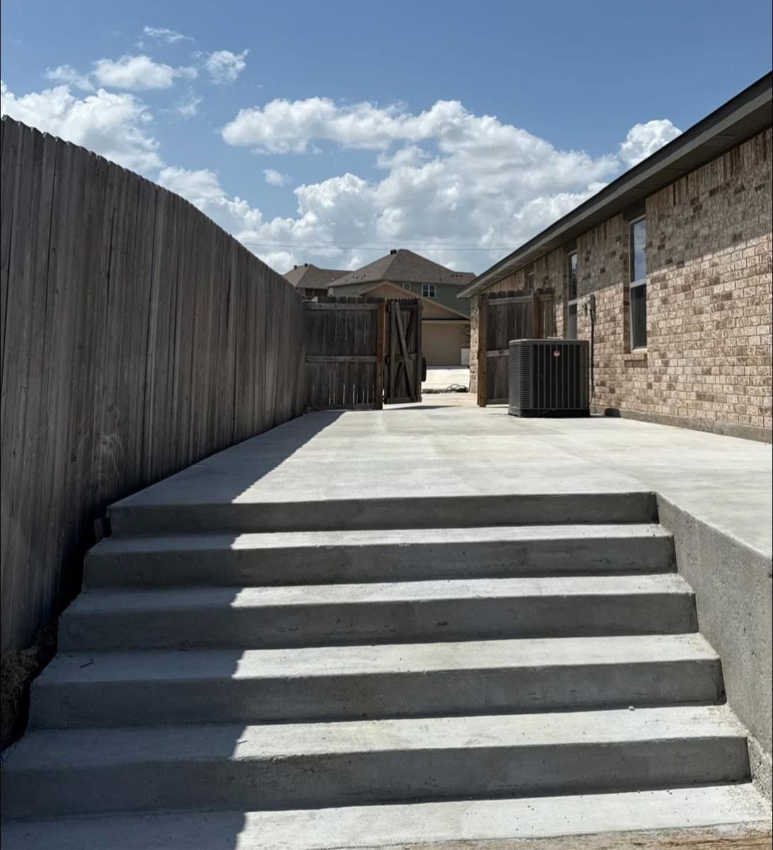 Concrete/Concrete Overlay for Tejas Elite Custom Homes in Belton, TX