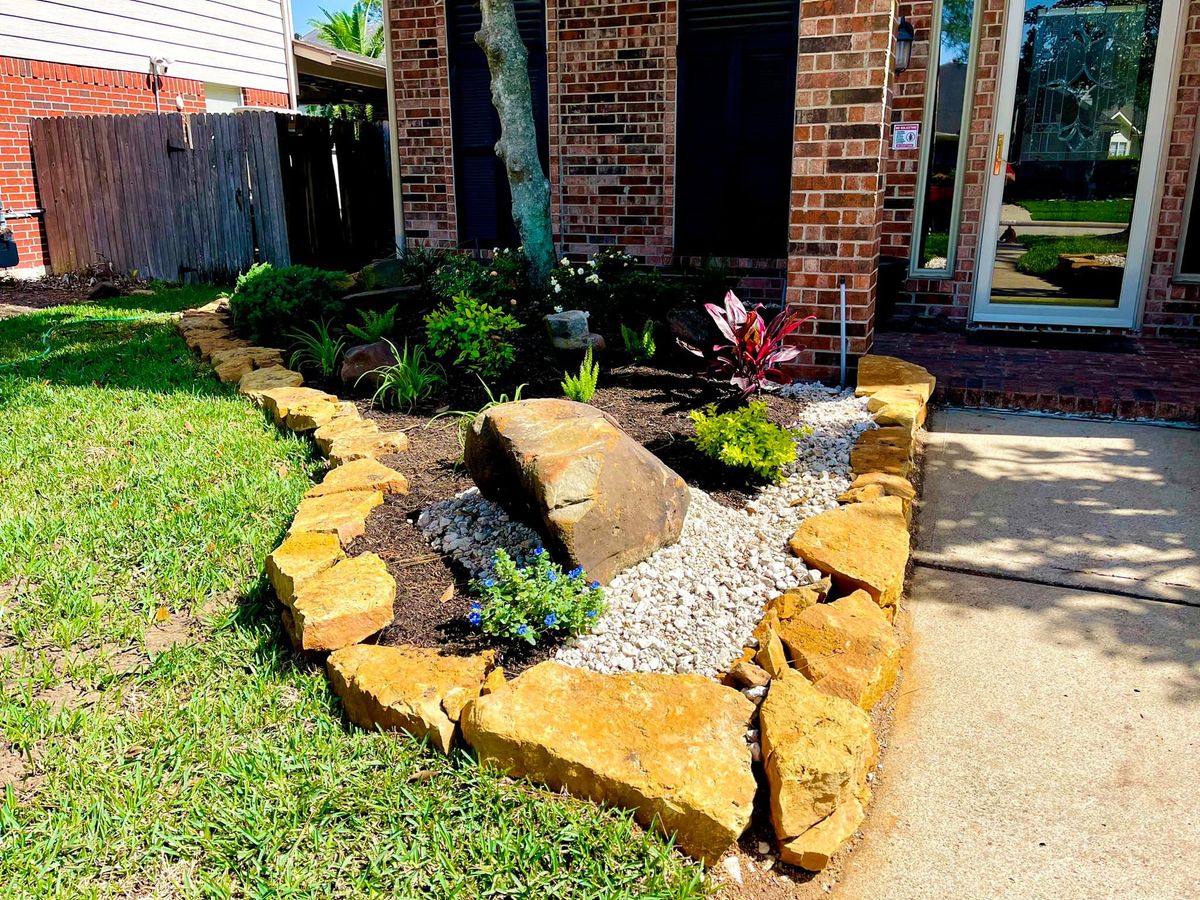 Mulch Installation for Full Armor Landscapes in League City, TX