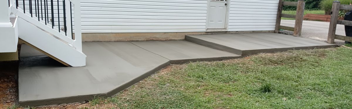 Sidewalk Installation for OBH Concrete LLC in Lusby, MD