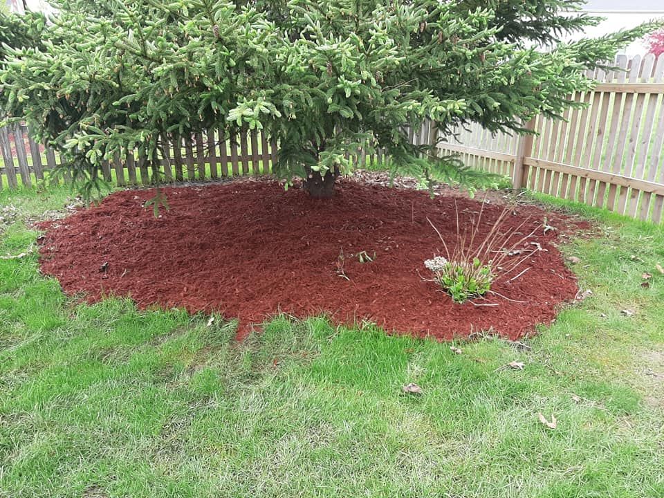 Mulch Installation for Henry's Lawn Care in Rockford, IL
