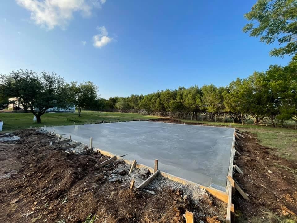 Concrete Slab Construction for Jay-T Construction in Burnet, TX