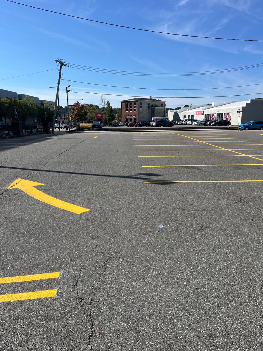 Striping for Cates Sealcoating and Striping in Charlton, MA