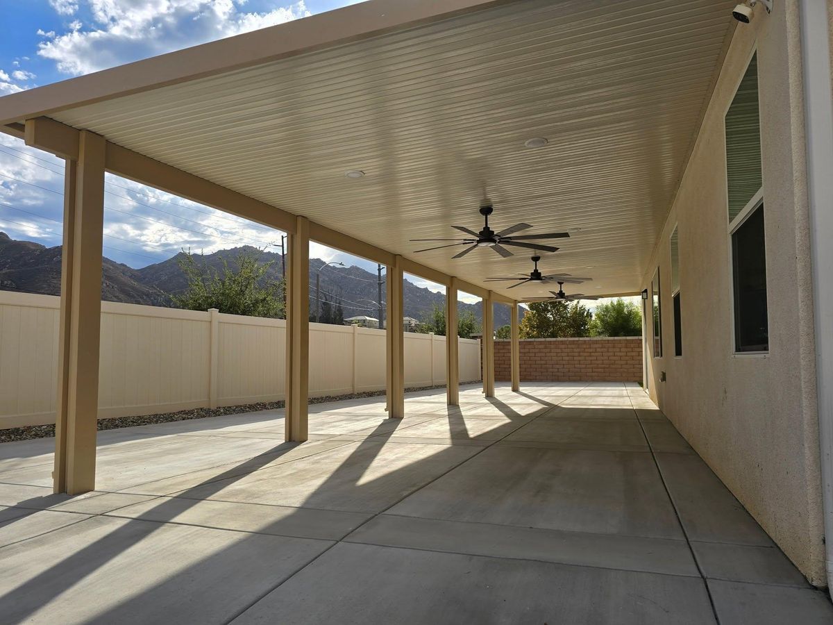 Insulated Patio Cover Installation for The Patio Cover Company  in Banning, CA
