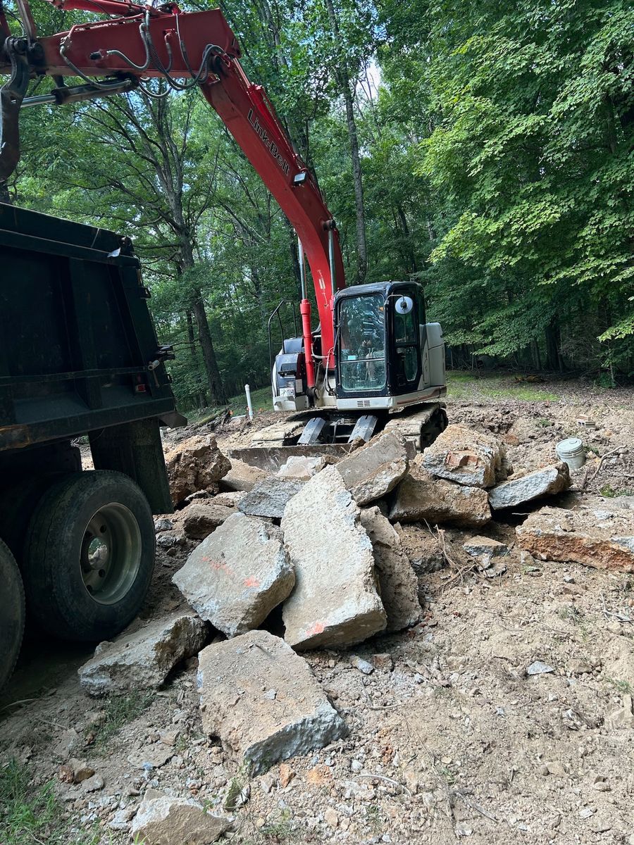 Excavating for Rose Land Services in Pegram, TN
