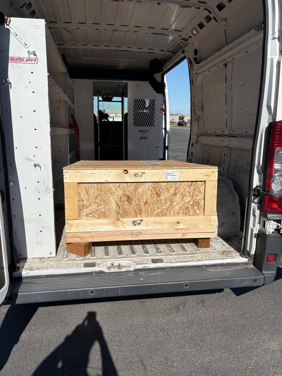 Rush Van Lift Gate for SwiftTrack Courier Services in Salt Lake City, UT