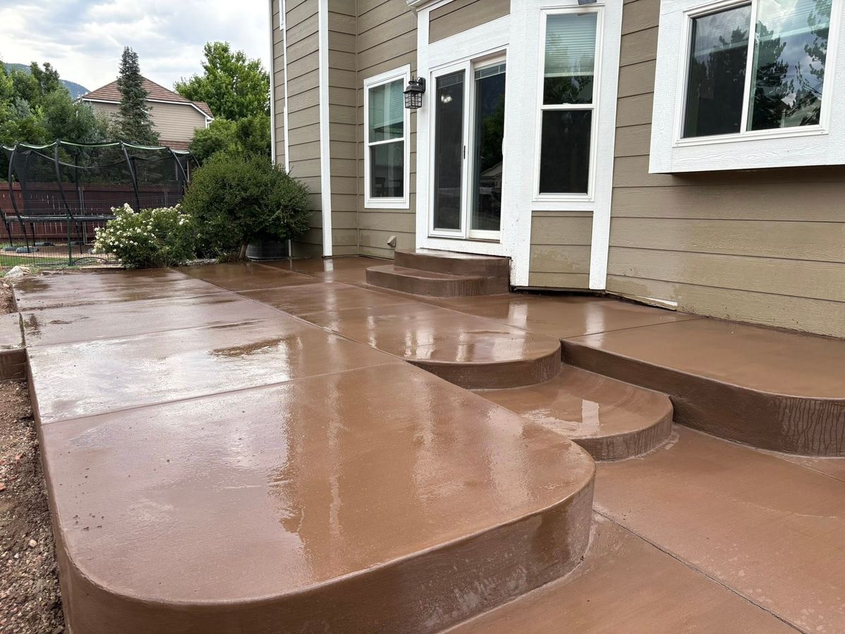 Custom Concrete Design for Acorn Construction & Contracting in Colorado Springs, CO
