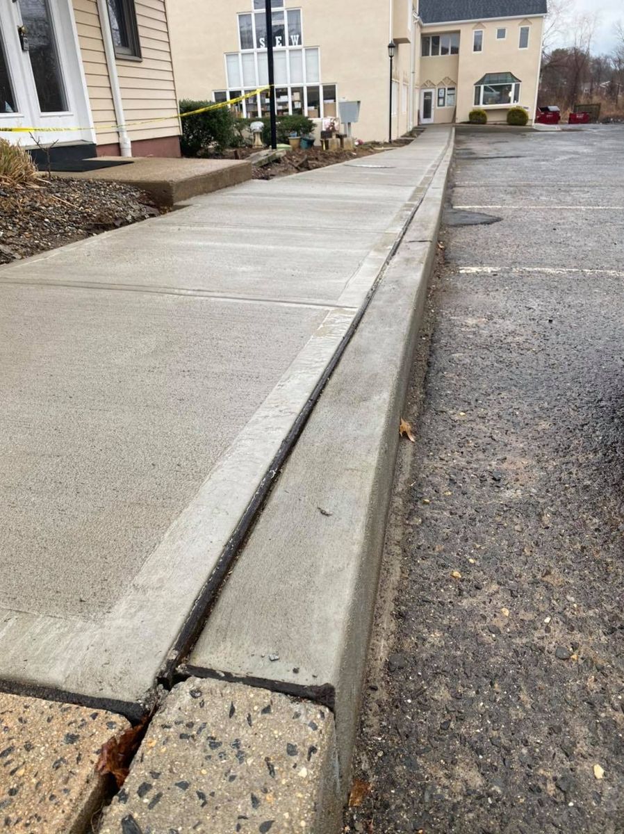 Sidewalk Installation for Dylas in Red Bank, NJ