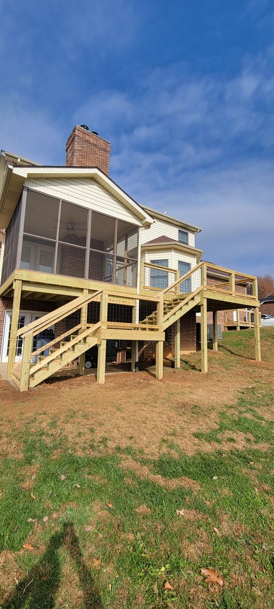 Deck & Patio Installation for Middle Man Construction in Fall Branch, TN