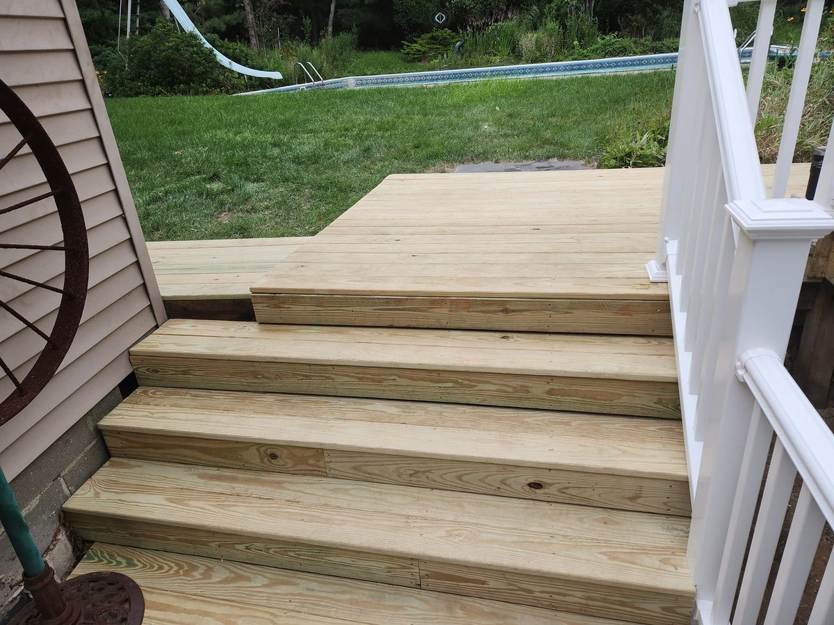 Deck & Patio Installation for Blue Line Home Renovations in Middle Island, NY