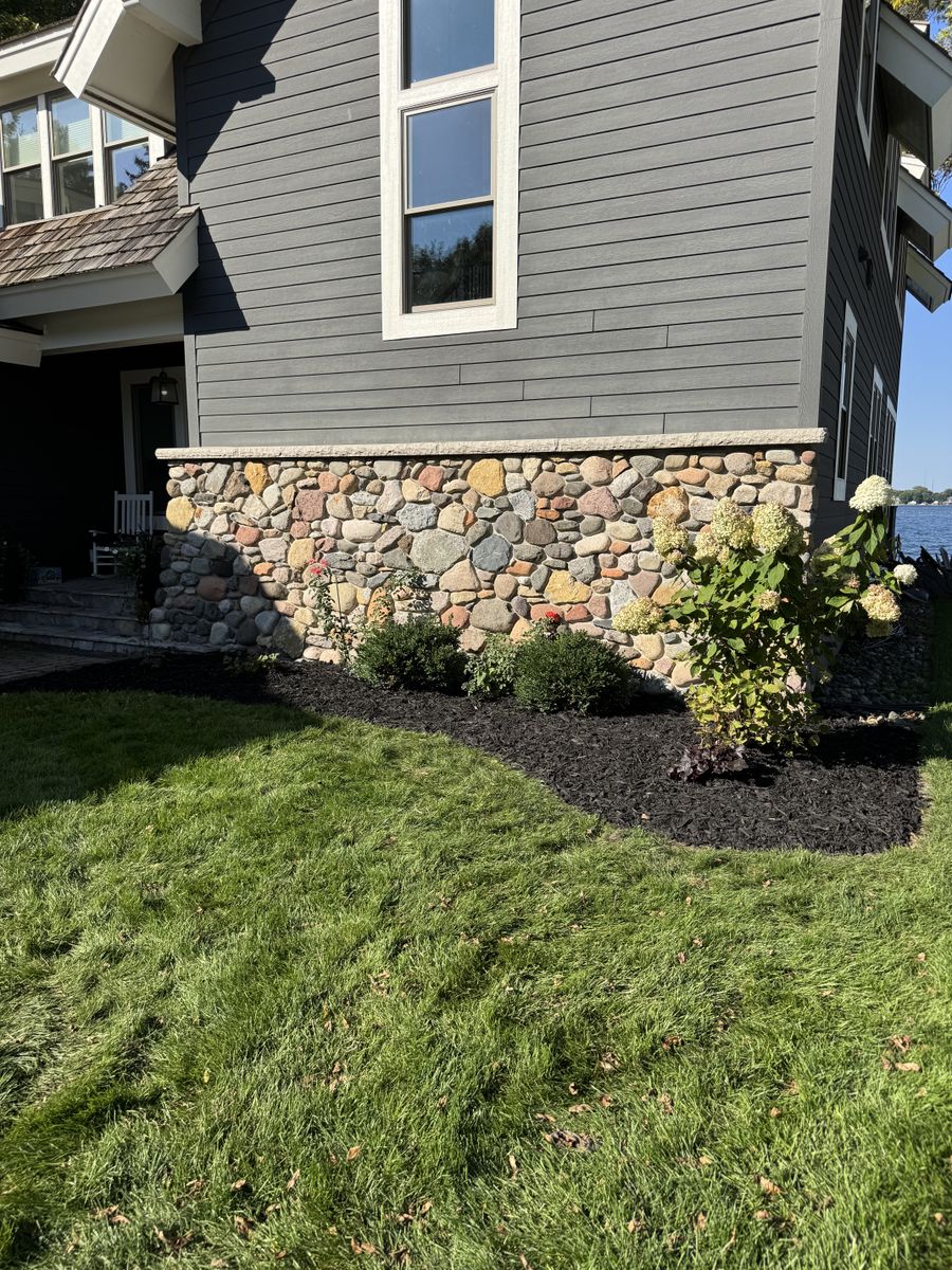 Mulch and Rock Installation for Bubba’s Seasonal Services in Buffalo, MN