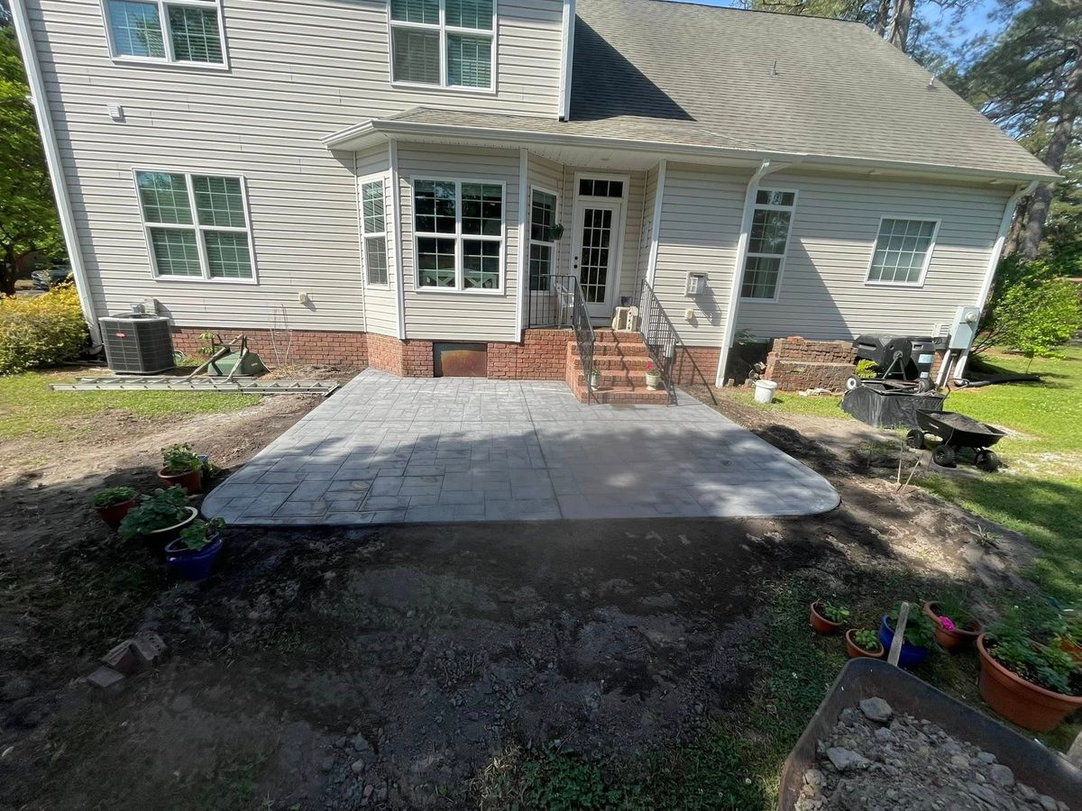Patio Design & Installation for Concrete Cowboyz in Greenville, NC