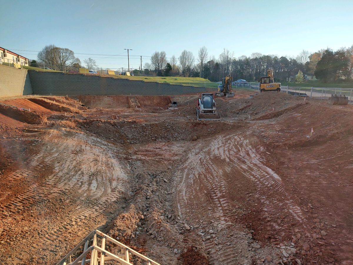 Grading for Williams Excavating in Statesville, NC