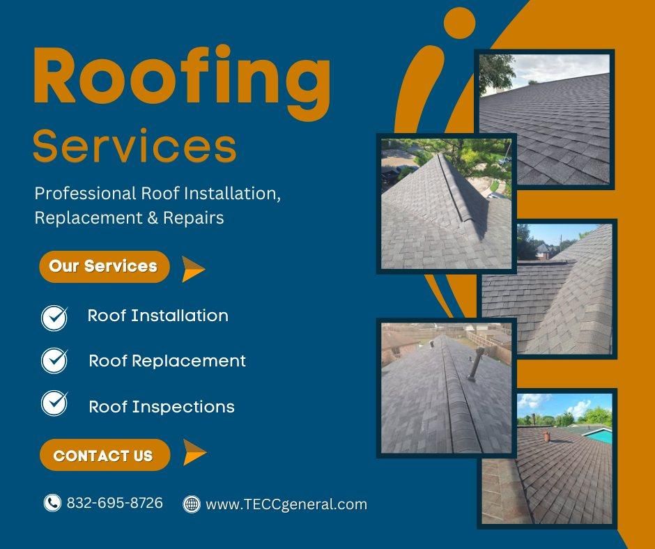 Roofing for TECC Roofing & Renovations in Harris County, TX