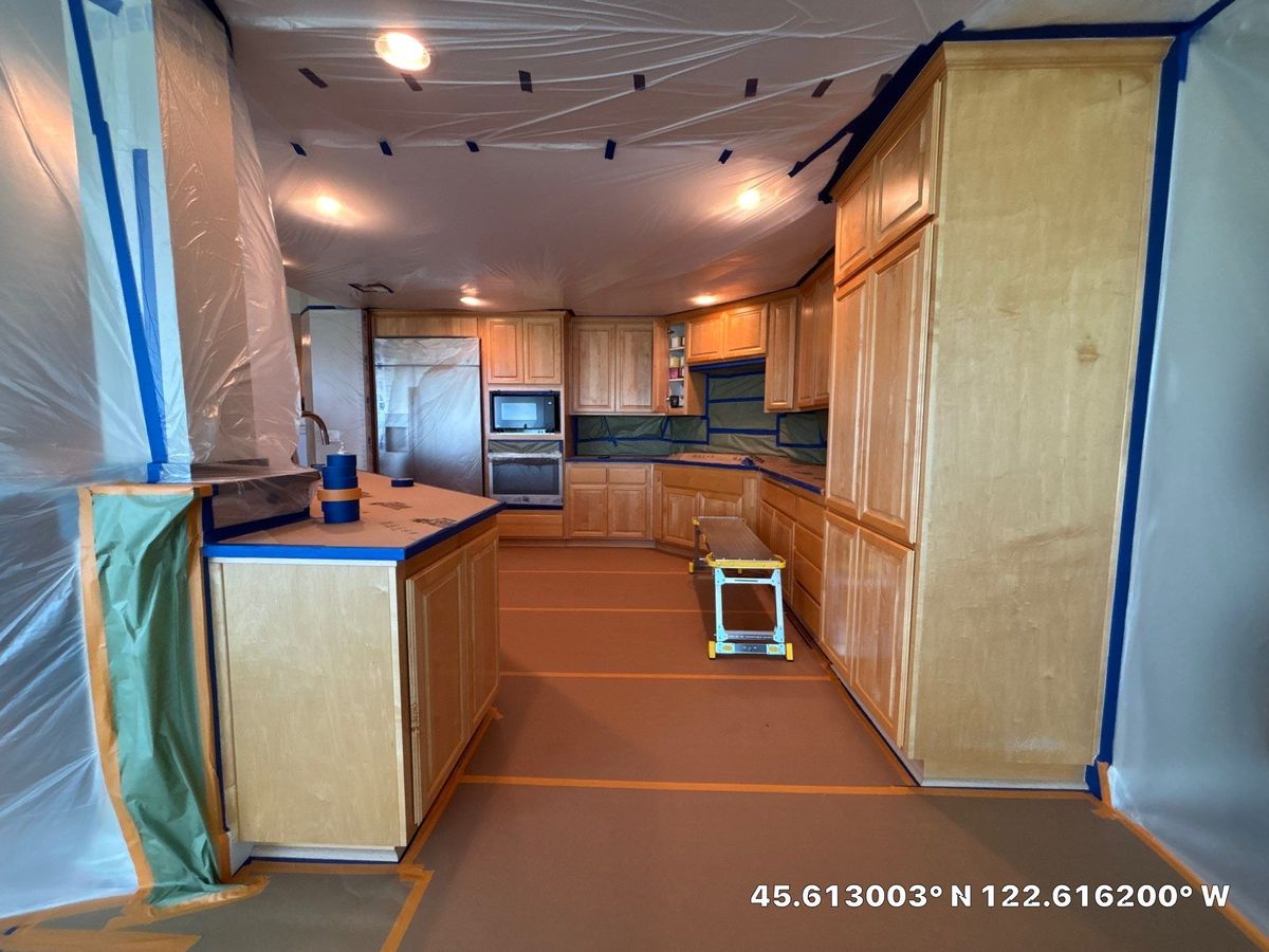 Kitchen and Cabinet Refinishing for AFP Painting LLC in Castle Rock, WA