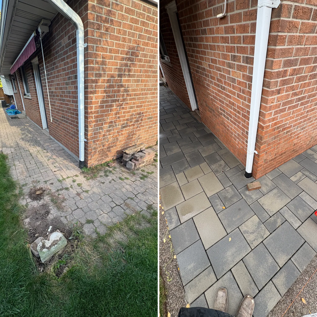 Interlock Repair & Re-Leveling for Pure Pavers Restoration in Burlington, ON