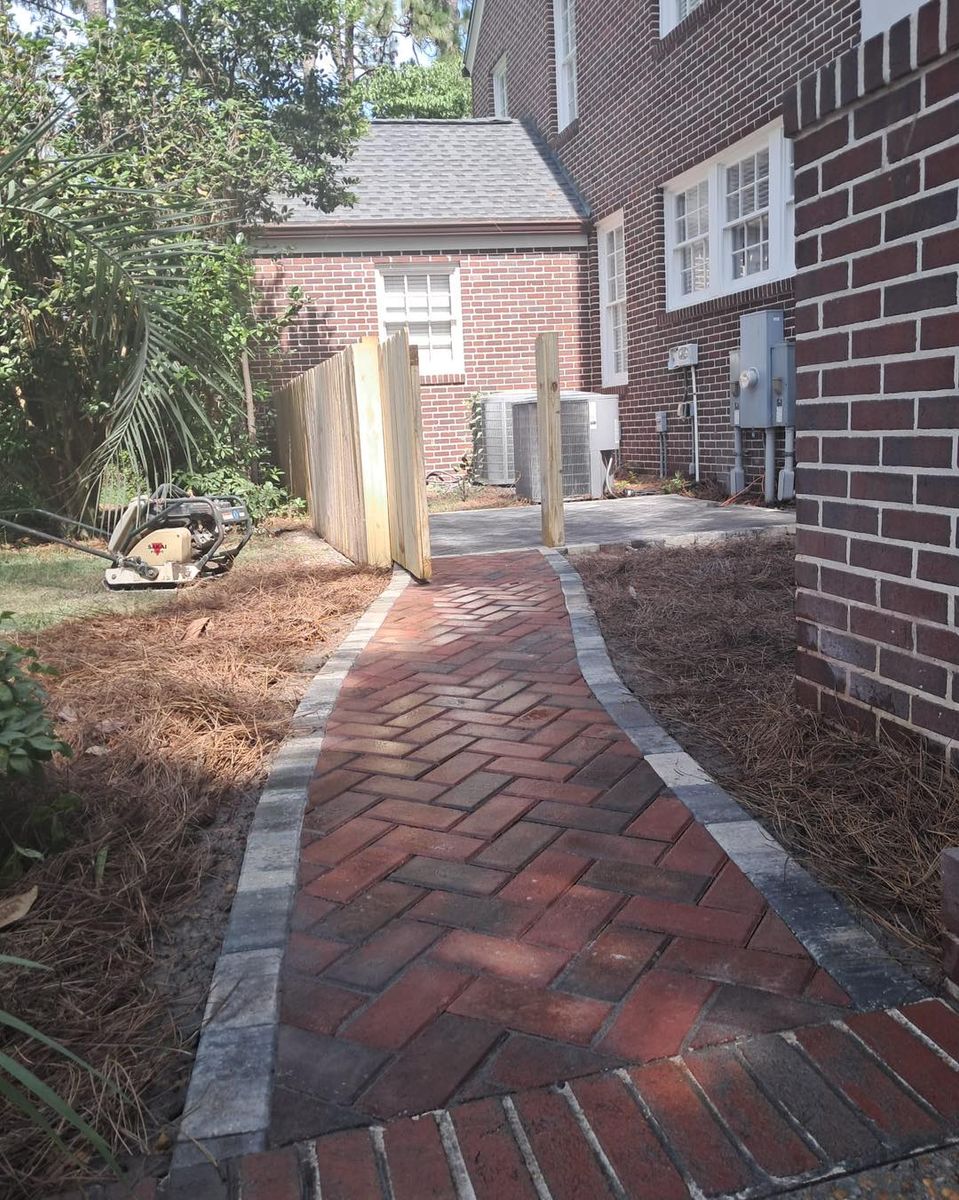 Brick Pavers Patios for Santos Landscape in Waycross, GA