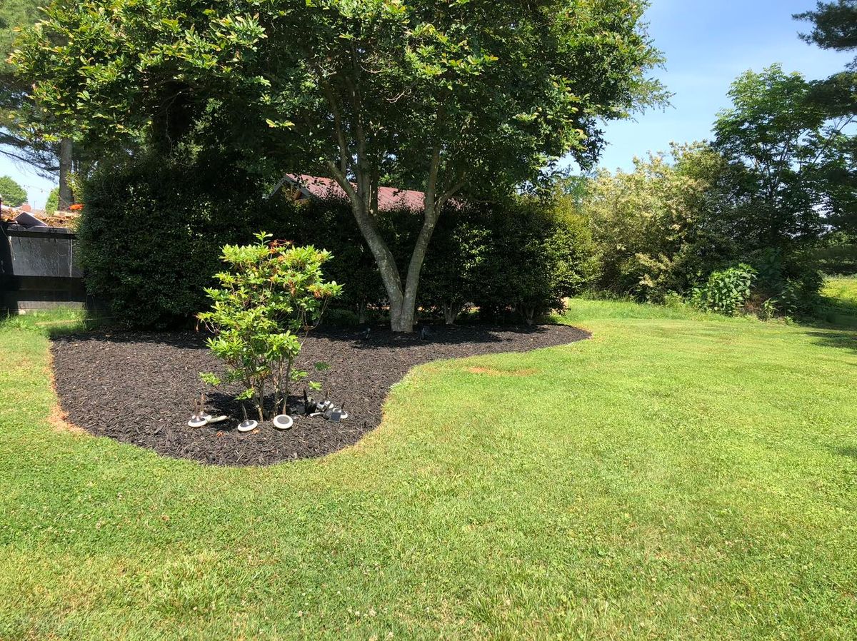 Mulch Installation for El Perico Tree Service and Lawn Care, LLC in Boonville, North Carolina