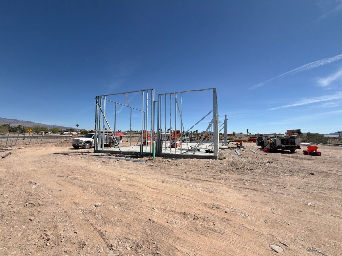 Framing for Ant Farm Construction in Kingman, AZ