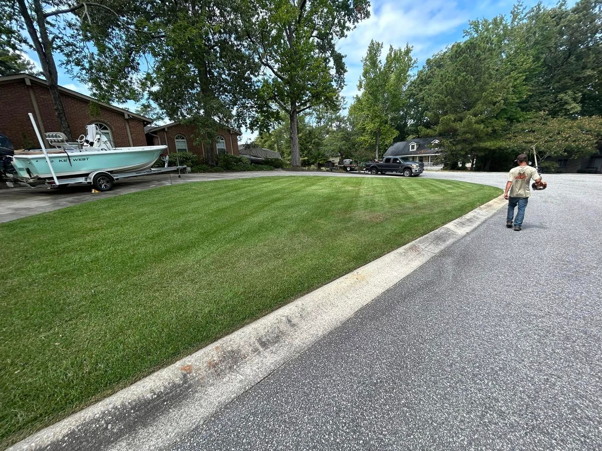 Mowing for Trophy Outdoor Solutions in Lexington, SC