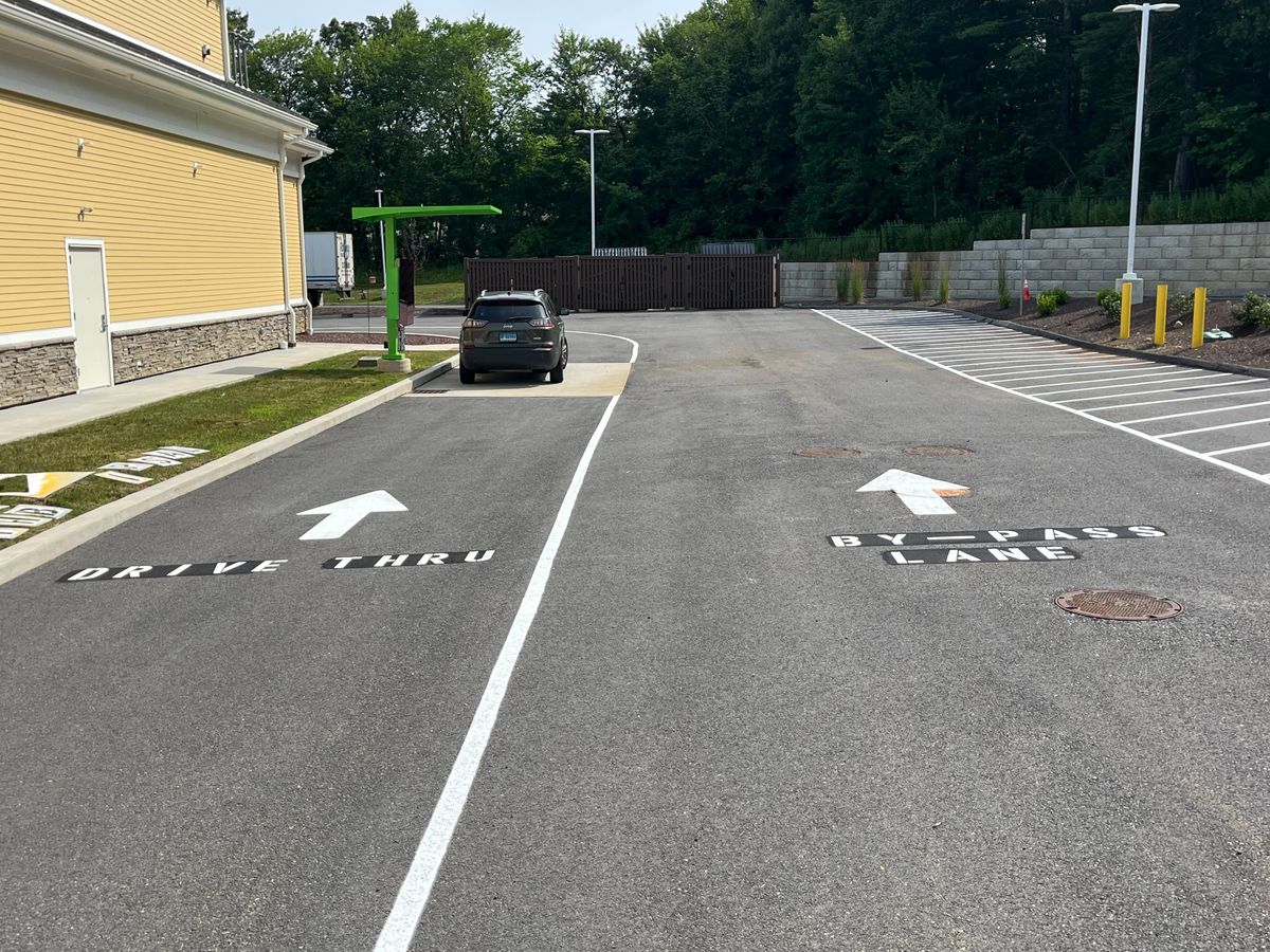 Striping for Cates Sealcoating and Striping in Charlton, MA
