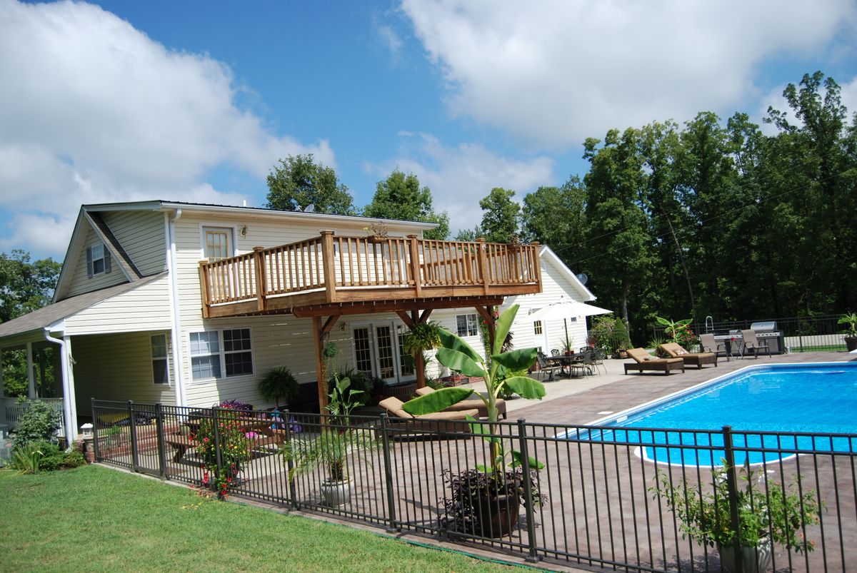 Pools and decks for JW Johnson Construction in Linden, TN