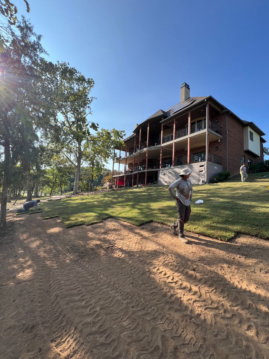 Sod Installation for Pureleaf Lawncare LLC in Springdale, AR