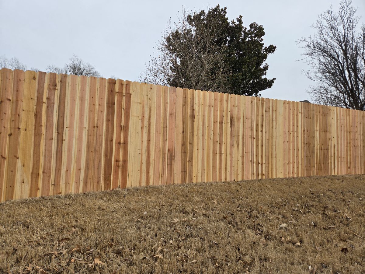 Cedar Privacy Fence Installation for Patriot Fence  in Oakland, TN