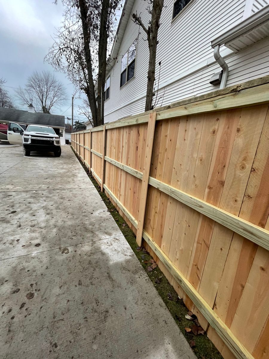 Fence Installation for TMF Services in Lapeer County, MI