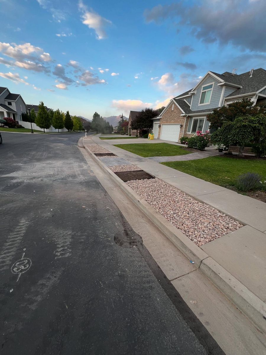 Mulch Installation for Mount Olympus Landscaping in South Jordan, UT