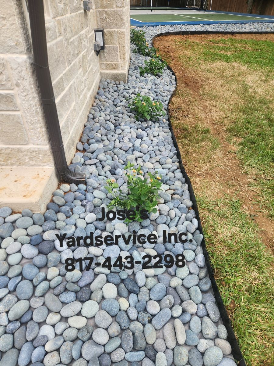 Planting for Jose's Yardservice in Keller, TX