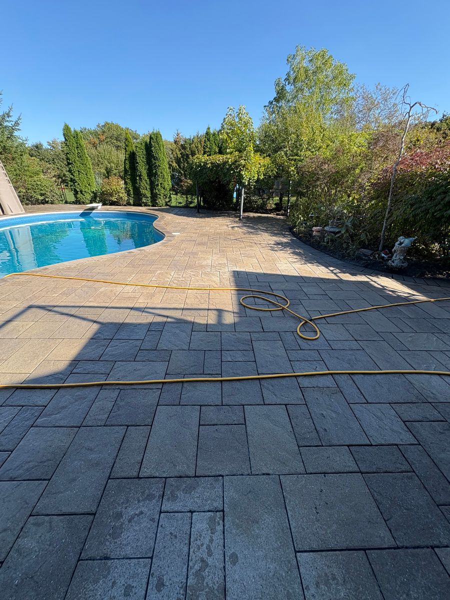 Interlock Pressure Washing & Re-Sanding for Pure Pavers Restoration in Burlington, ON