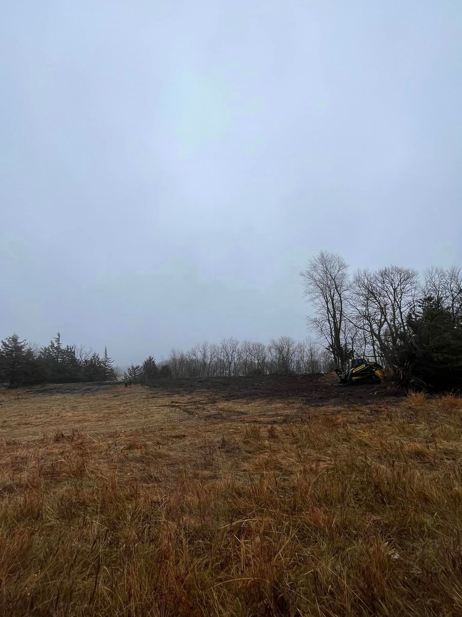 Land clearing for NXT LVL Excavating in New London, MN