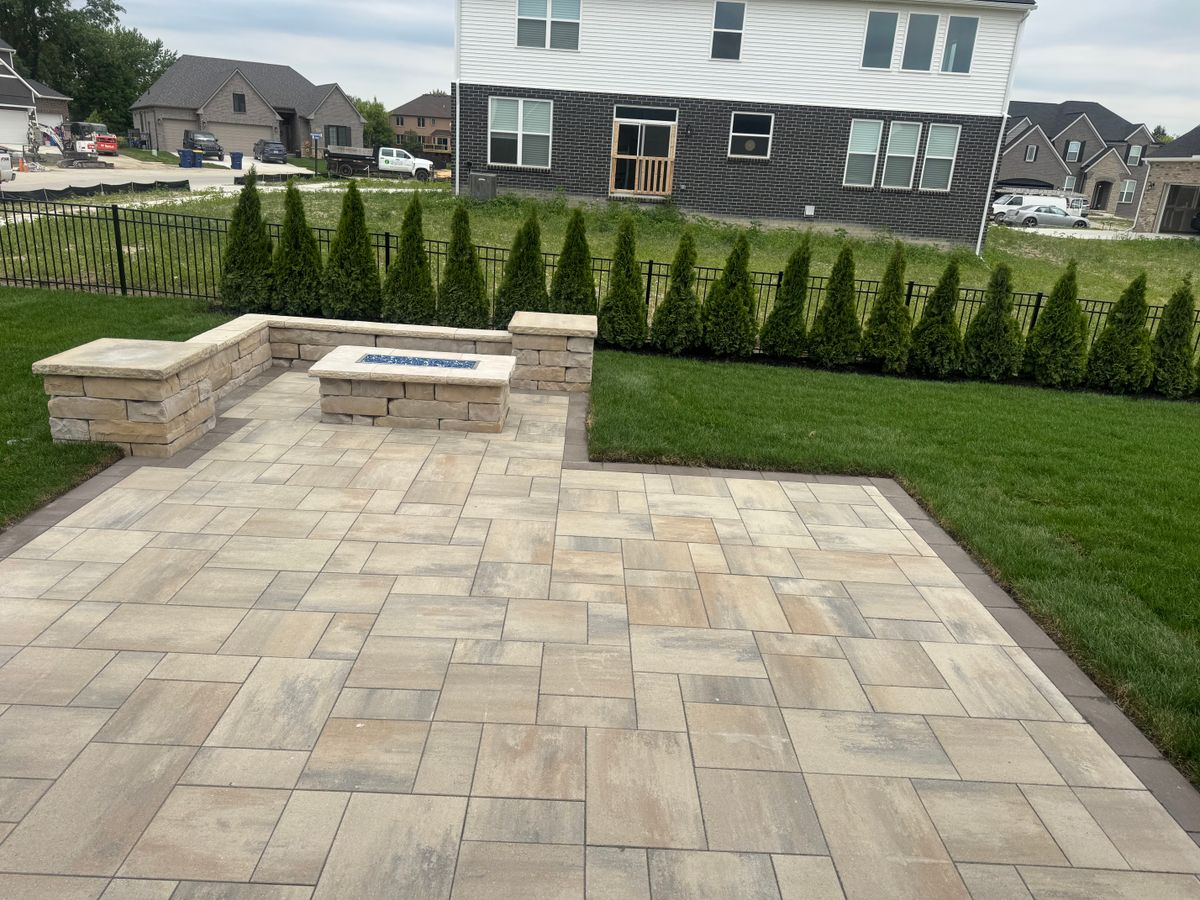 Patio Design & Construction for JA Landscaping in Washington, MI