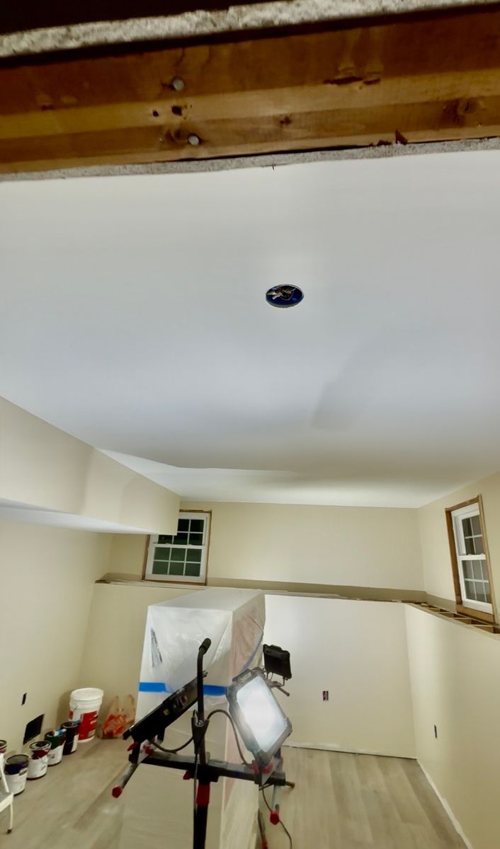 Ceiling’s and Overhead fixtures for L & G Painting in Barnstable, MA