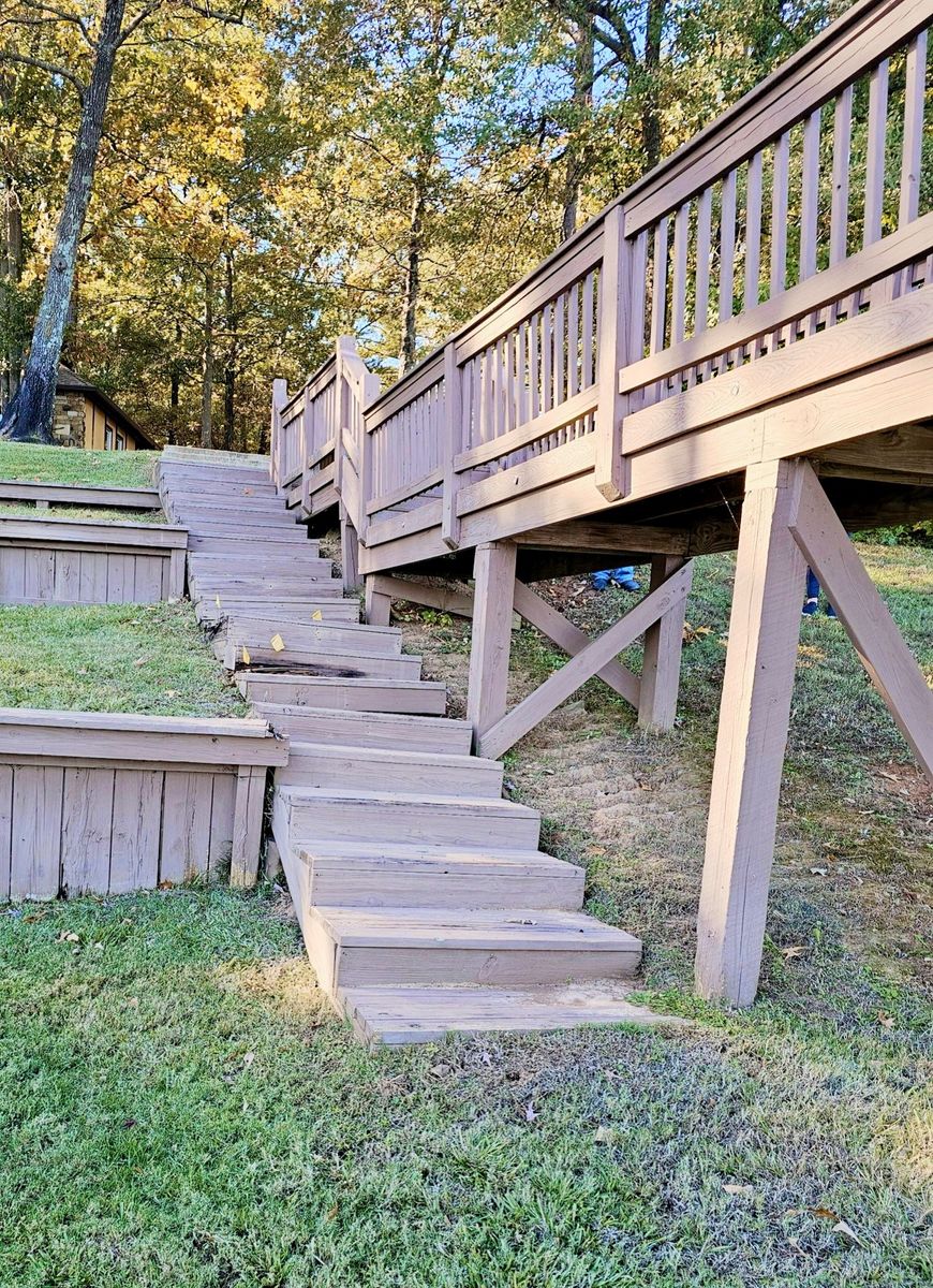 Stair Design & Installation for Rogers Construction in Mount Vernon, TX
