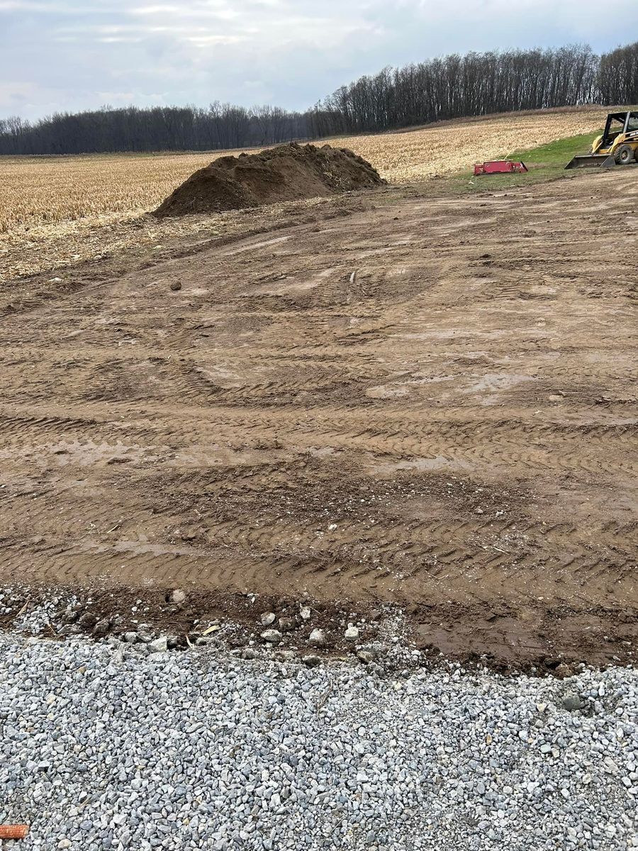 Site Preparation for Mike Wilcoxson Excavating & Well Drilling in Pierceton,  IN