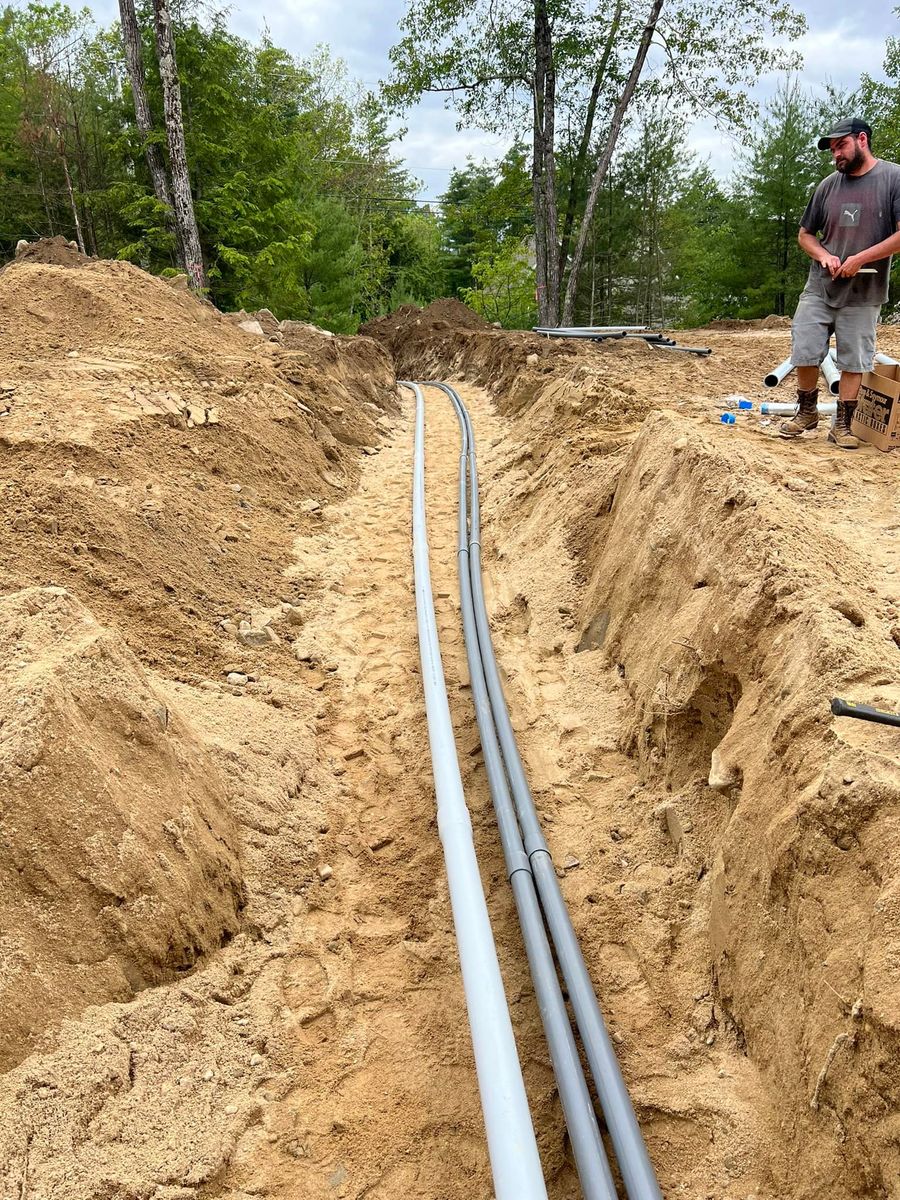 Underground Utility Excavation for M.J. Merrill & Sons Excavation in Manchester, NH